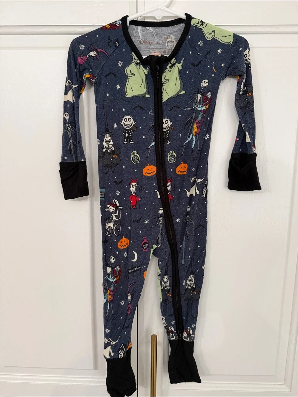 Little Sleepies x Disney Navy and Black 'Nightmare' Kids One-Piece Footie